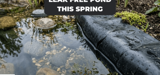 Application of Pond Pro 2000 pond sealant on a pond.