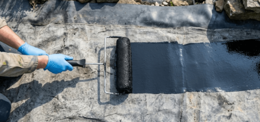 Image showing Pond Pro 2000 sealant fusing into the pores of a concrete substrate for a permanent bond.
